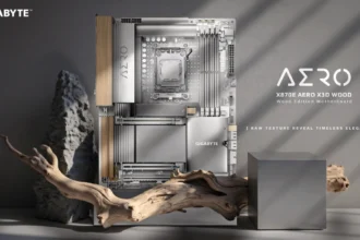 Gigabyte X870E AERO X3D WOOD kayu